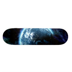 Skateboard Spectaculaire Starry Aurora Nebula