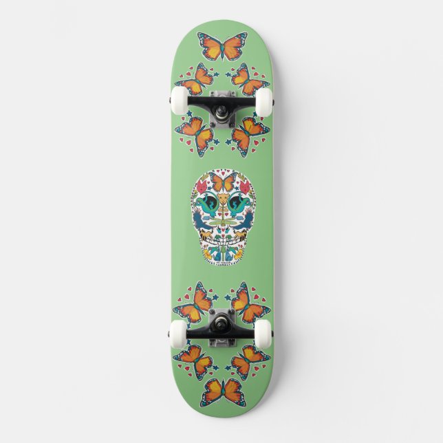 Skateboard Spirit Animals & Butterfly (Vorderseite)