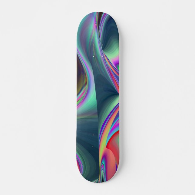 Skateboard Spirit of Summer Breeze Abstrait 3D Rainbowart (Devant)