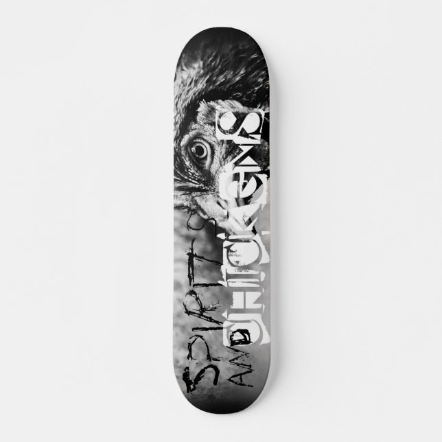Skateboard spiritueux et poulets (Devant)