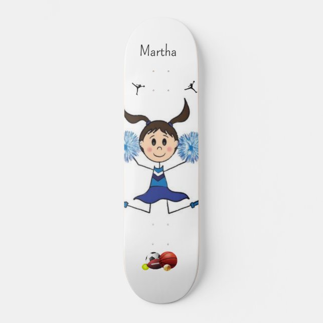 Skateboard-Sportmädchen Skateboard (Vorderseite)