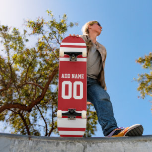 Skateboard Sports Jersey with Your Name and Number