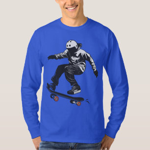 Skateboard-Sprung-Grafik-T-Shirt – Urban Streetwea T-Shirt