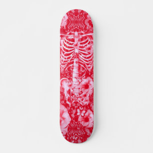Skateboard Squelette floral de dentelle d'idiot idiopathique