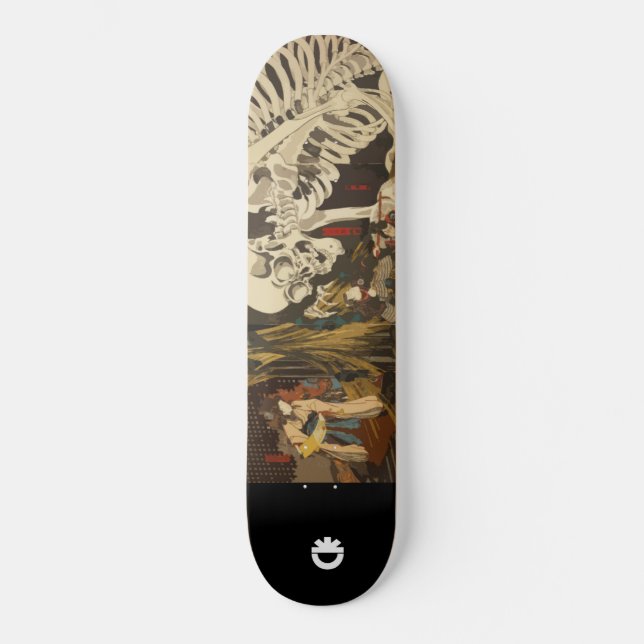 Skateboard squelette géant (Recto)