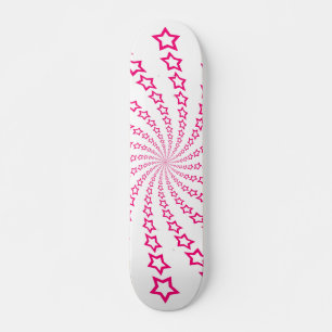 Skateboard Star Spiral : Étoiles roses : Patinage