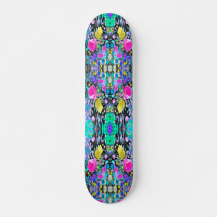 Skateboard Stargazer Lily, Rose et le collage d'hibiscus rose
