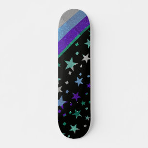 Skateboard Starry Gay Hommes Fierté Drapeau Sparkly Parties s