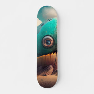 Skateboard Strange Whale