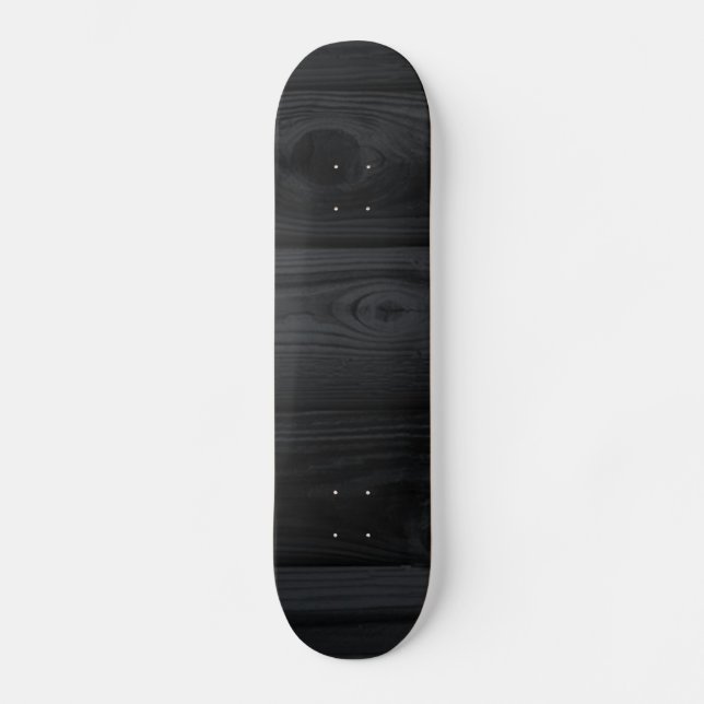 SKATEBOARD STRIPES EN BOIS NOIR ARRIÈRE - PLANS MODÈLE PAPIER (Recto)