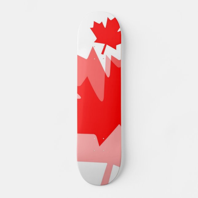 Skateboard Style canadien Feuille d'érable rouge en couches C (Recto)
