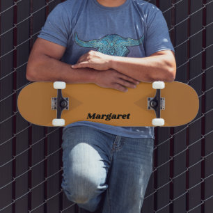 Skateboard Stylé personnalisé nommé bronze métallique avec cu