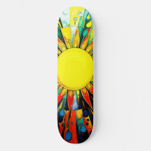 Skateboard Sun En Abstrait 910