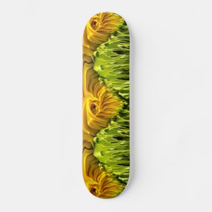 Skateboard Sunflower Whirl Drip