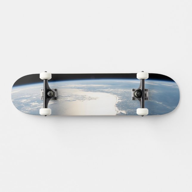 Skateboard Sunglint Reflète Le Golfe Du Mexique (Horz)