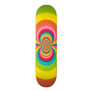 Skateboard Super Hippie rétro Vintage Rainbow Kaleidoscope