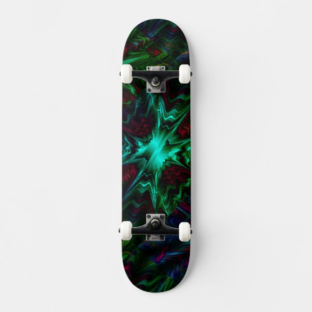 Skateboard Superbe Quartz Vert (Recto)