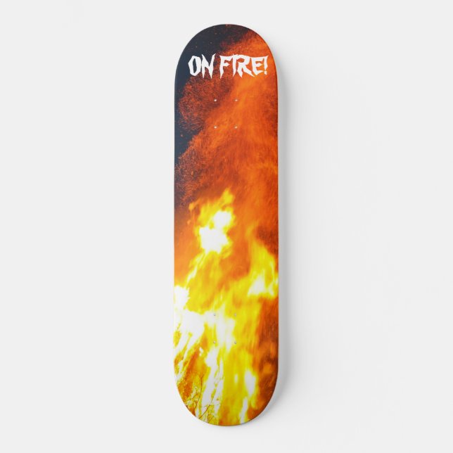 Skateboard Sur la planche à roulettes du feu (Recto)