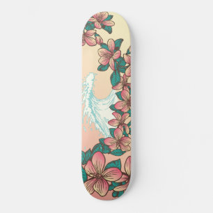 Skateboard Surf hawaïen : les fleurs d'Hibiscus Vintages