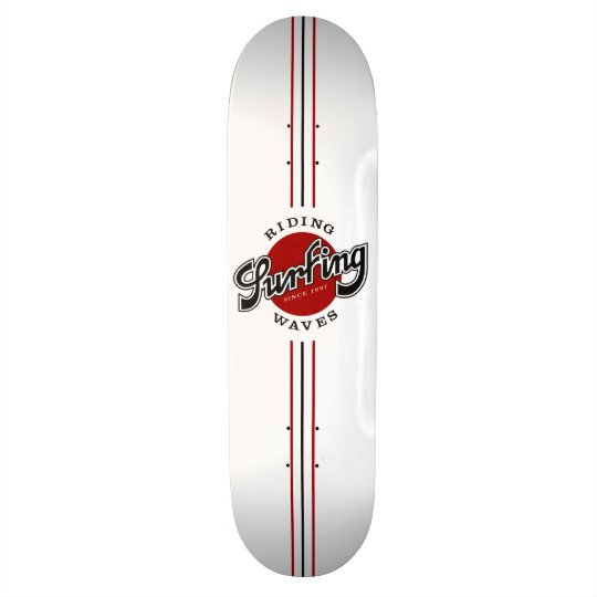 skateboard surfing riding waves personalisierte skatedecks