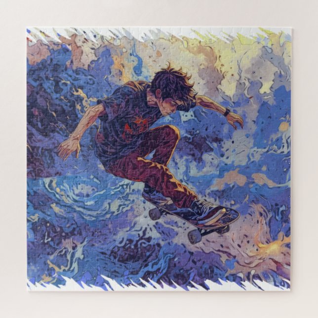 Skateboard Surfing - Skateboarder (Horizontal)