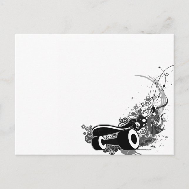 Skateboard Swag Postkarte (Vorderseite)