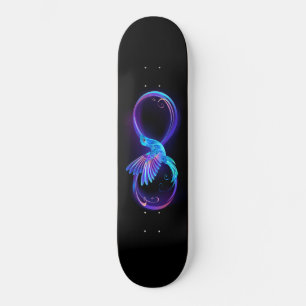 Skateboard Symbole de Neon Infinity par Glowing Hummingbird