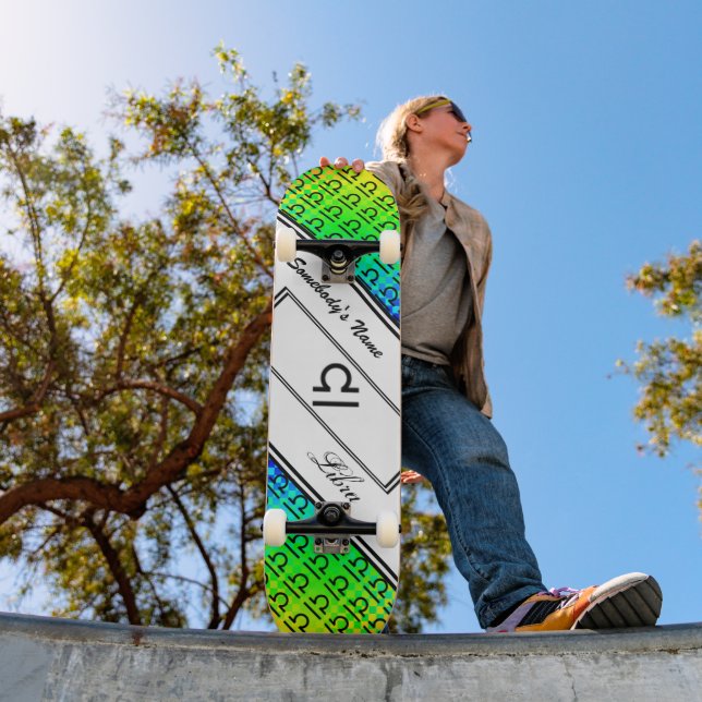 Skateboard Symbole du Zodiaque de Libra par Kenneth Yoncich (Extérieur 1)
