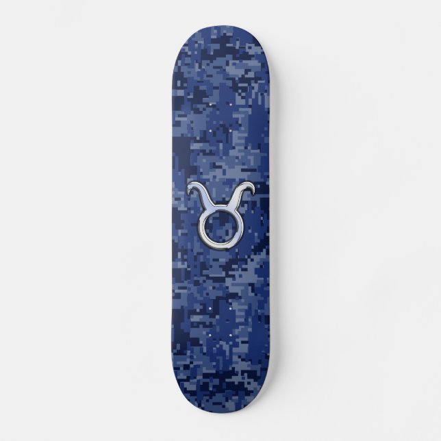 Skateboard Symbole moderne Taurus Zodiac Marine Camion numéri (Recto)