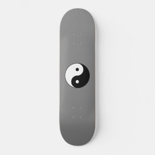 Skateboard SYMBOLE YIN ET Yang (Taijitu taoïste chinois)