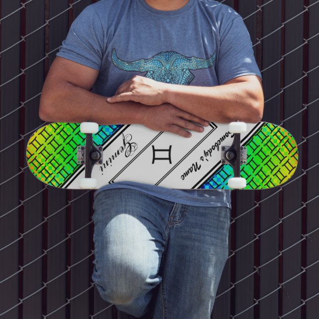 Skateboard Symbole Zodiaque Gemini Standard par Kenneth Yonci (Extérieur 3)