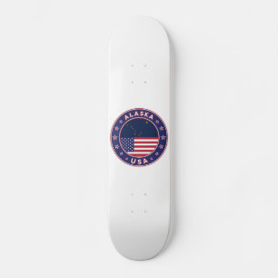 Skateboard T-shirt Alaska, autocollant Alaska, sac Alaska