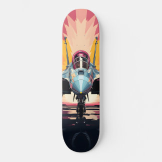 Skateboard Tabla de Skate Aeronave Interceptora Militar