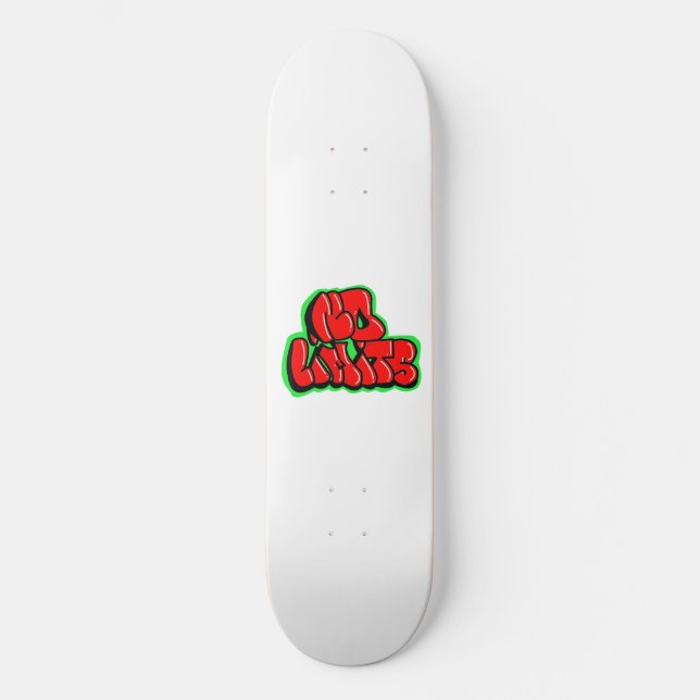 Skateboard Tabla de Skate graffiti (Recto)
