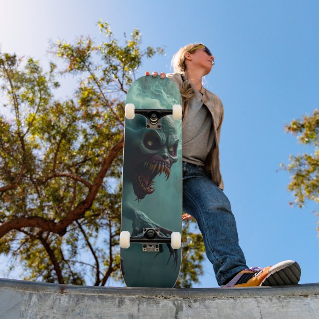 Skateboard Tabla de Skate Monstruo Fantasma del Horror (Extérieur 1)