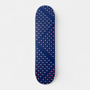 Skateboard Tableau de bord bleu/blanc étoile