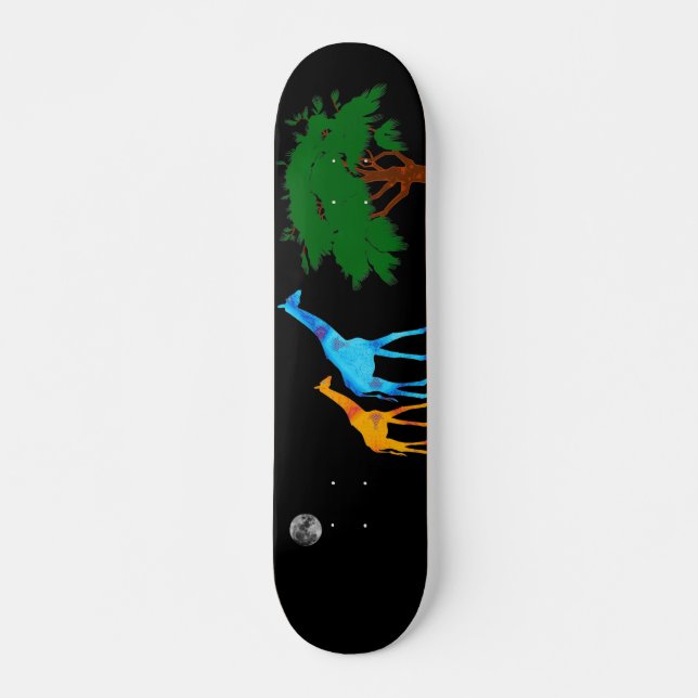 Skateboard Tableau de bord de girafe (Devant)