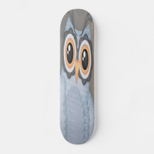 Skateboard Tableau de bord de la Chouette gris bleu