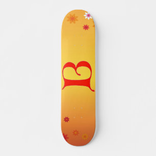 Skateboard Tableau de bord de la lettre B