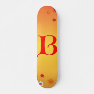 Skateboard Tableau de bord de la lettre B