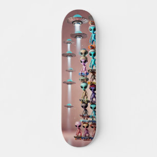 Skateboard Tableau de bord de la pile d'Aliens