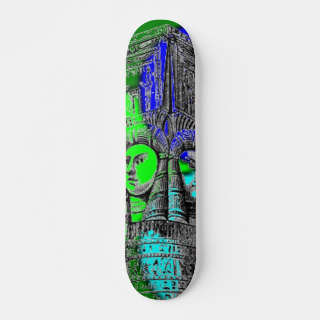 Skateboard Tableau de bord des colonnes égyptiennes (Devant)