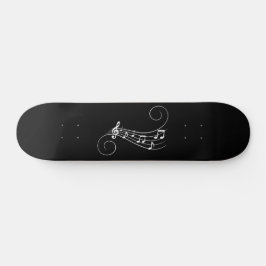 Skateboard Tableau de bord des notes musicales