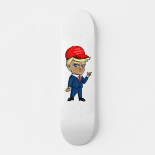 Skateboard Tableau de bord du chibi Trump
