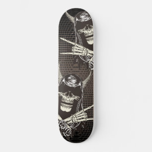 Skateboard Tableau de bord du crâne démon