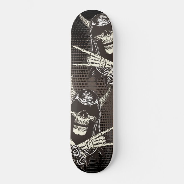 Skateboard Tableau de bord du crâne démon (Recto)