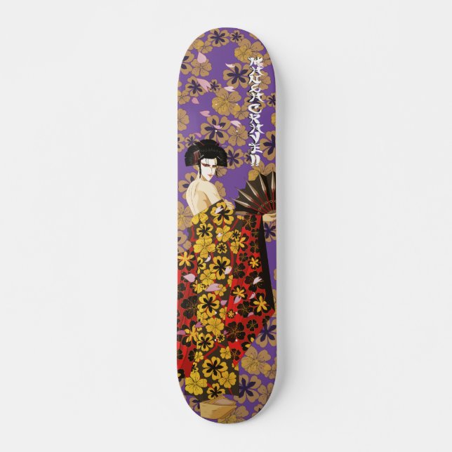 Skateboard Tableau de bord OmbréMasters_Geisha_violet (Devant)