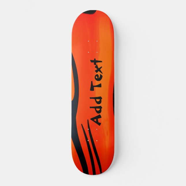 Skateboard Tableau de bord Orange Design (Recto)