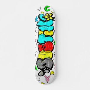 Skateboard Tableau de bord personnalisé de Justin Graffiti