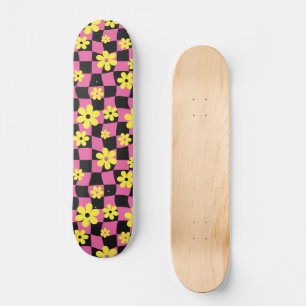 Skateboard Tableau de contrôle floral de marguerite super, an